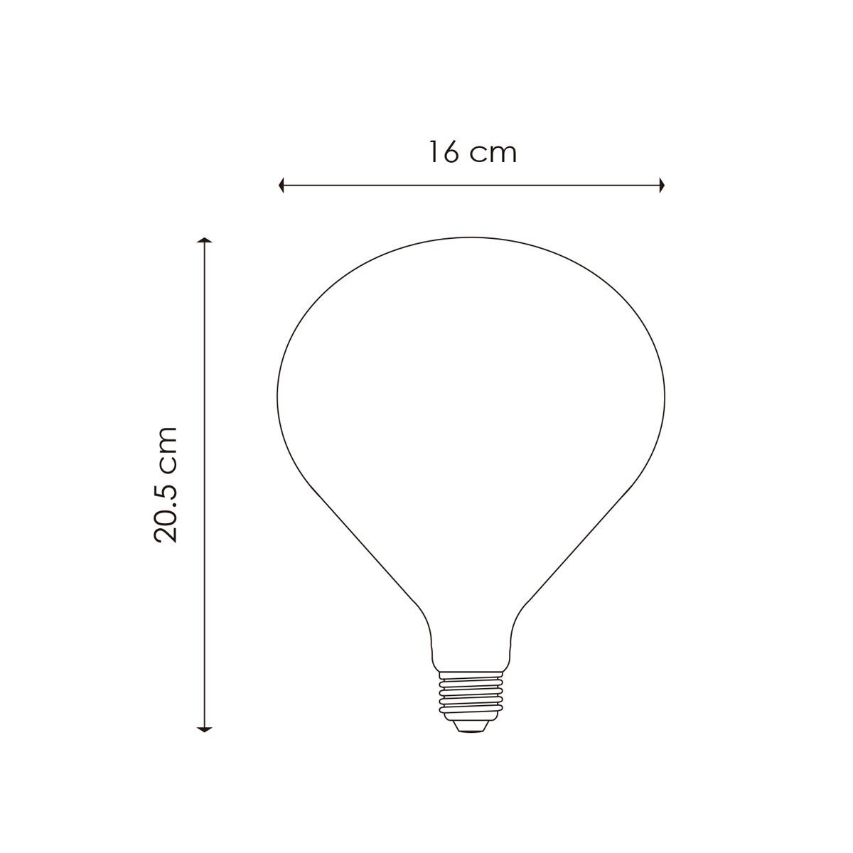 Home Sweet Home dimmable LED Globe Milky E27 6W 510Lm 2700K Gold