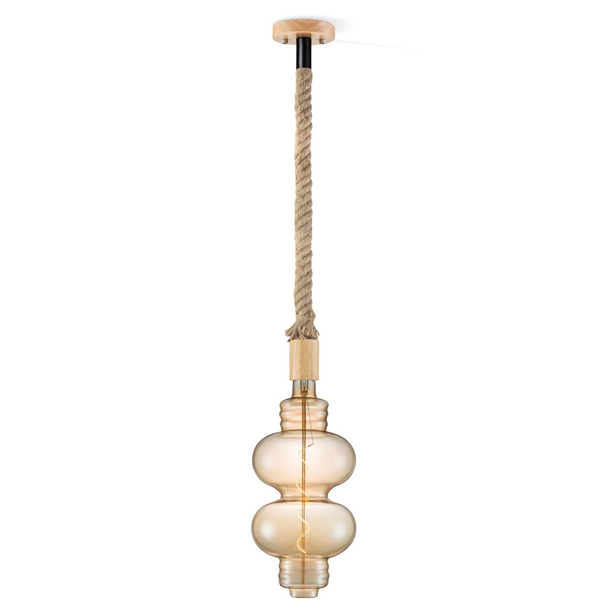 Home Sweet Home hanging lamp Leonardo Diabolo - G180 dimmable E27 amber