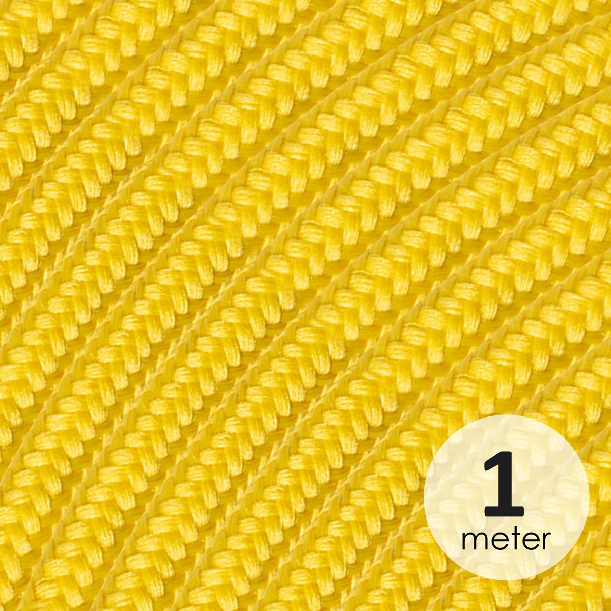 Home Sweet Home Iron cord, yellow, order per meter.