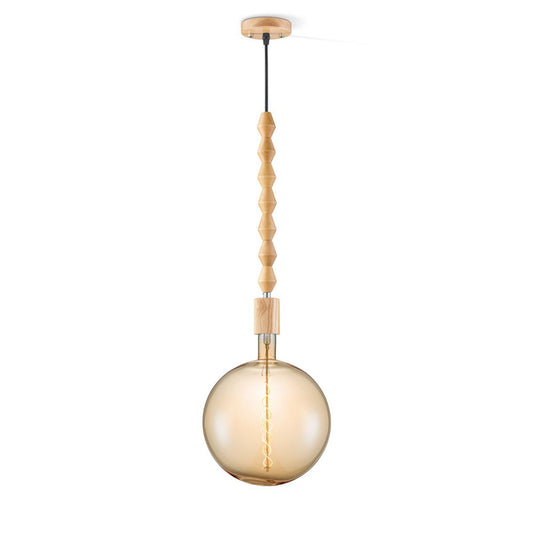 Home Sweet Home hanging lamp Dana Globe - - dimmable E27 amber