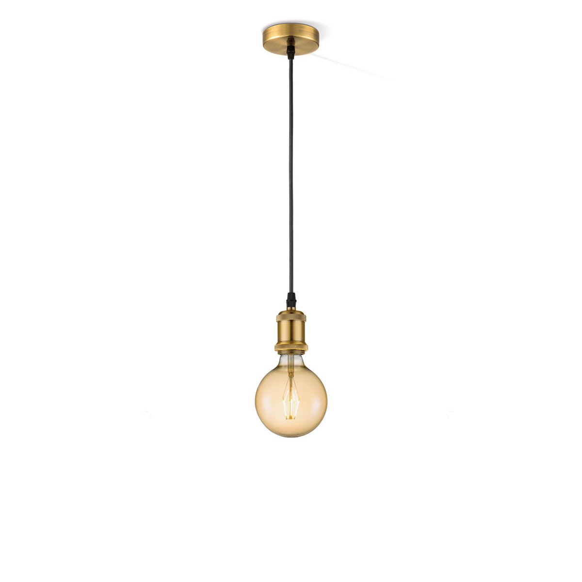 Home Sweet Home hanging lamp bronze vintage - G180 - dimmable E27 amber