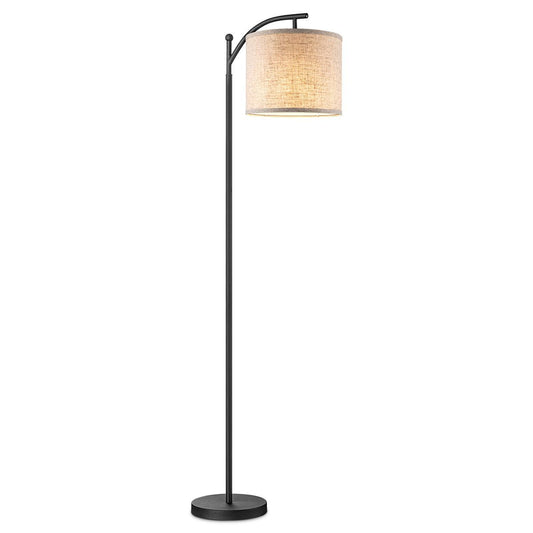 Home Sweet Home Modern Floor Lamp - Standing Lamp - Linen Lampshade