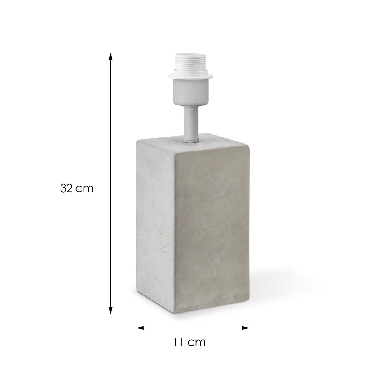 Home Sweet Home table lamp base Pillar 11/11/32cm - Concrete