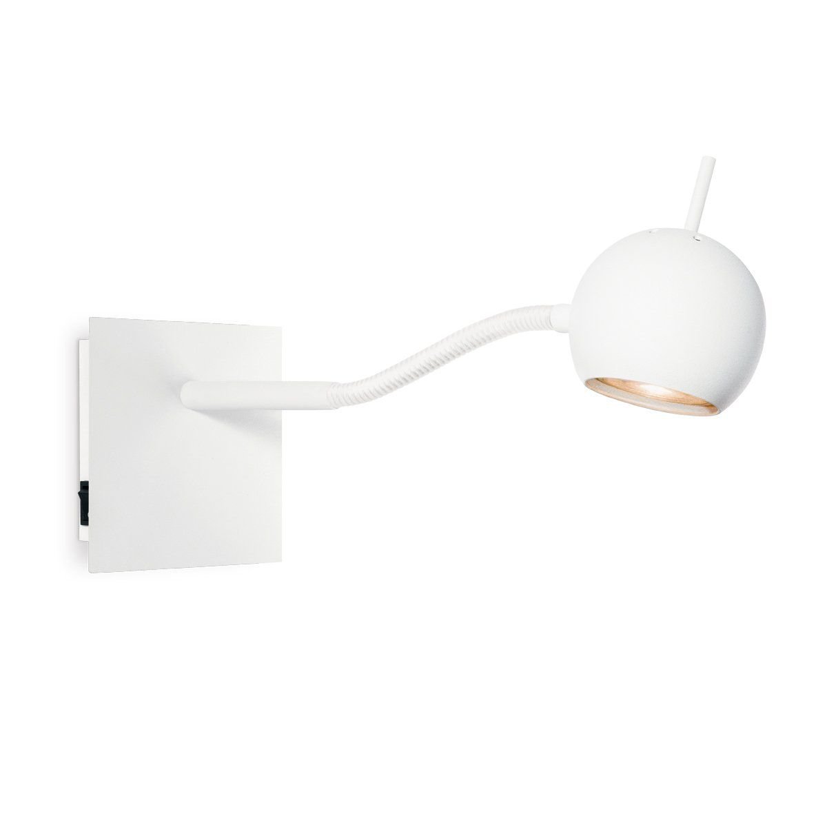 Home Sweet Home Wall spotlight Bollo - incl. dimmable LED lamp - white