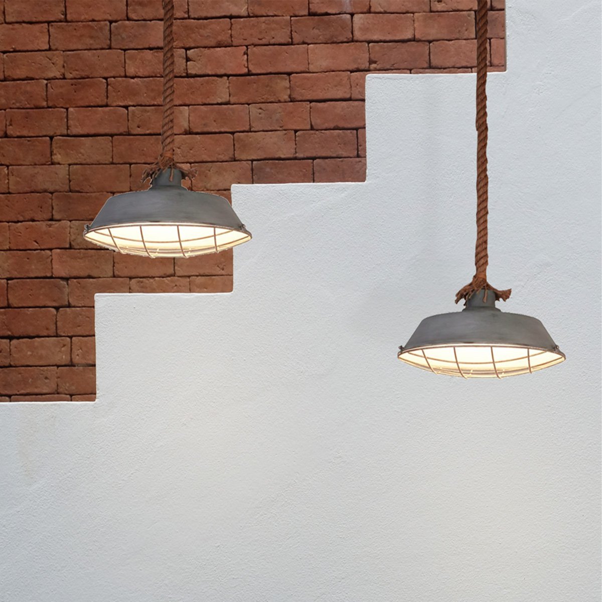 Home Sweet Home Hanging lamp Dex - Concrete - 36x36x120cm