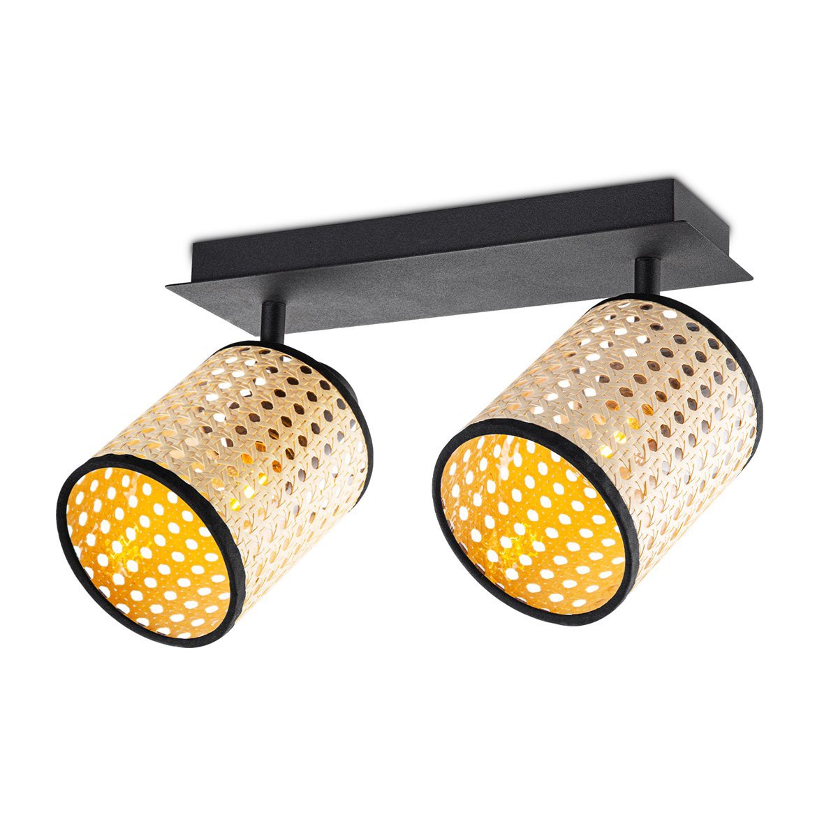 Home Sweet Home Rural LED Ceiling Spot Dean Rattan E27 30x10x22cm