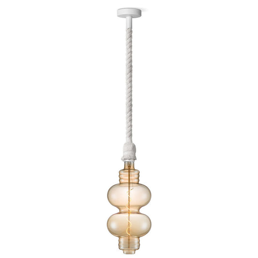 Home Sweet Home hanging lamp white Leonardo Diabolo - G180 dimmable E27 amber