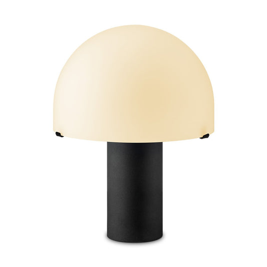 Home Sweet Home Table Lamp Mushroom Black - Bedside Lamp - Glass and Metal