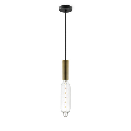 Home Sweet Home hanging lamp bronze Saga Tube - G78 - dimmable E27 clear