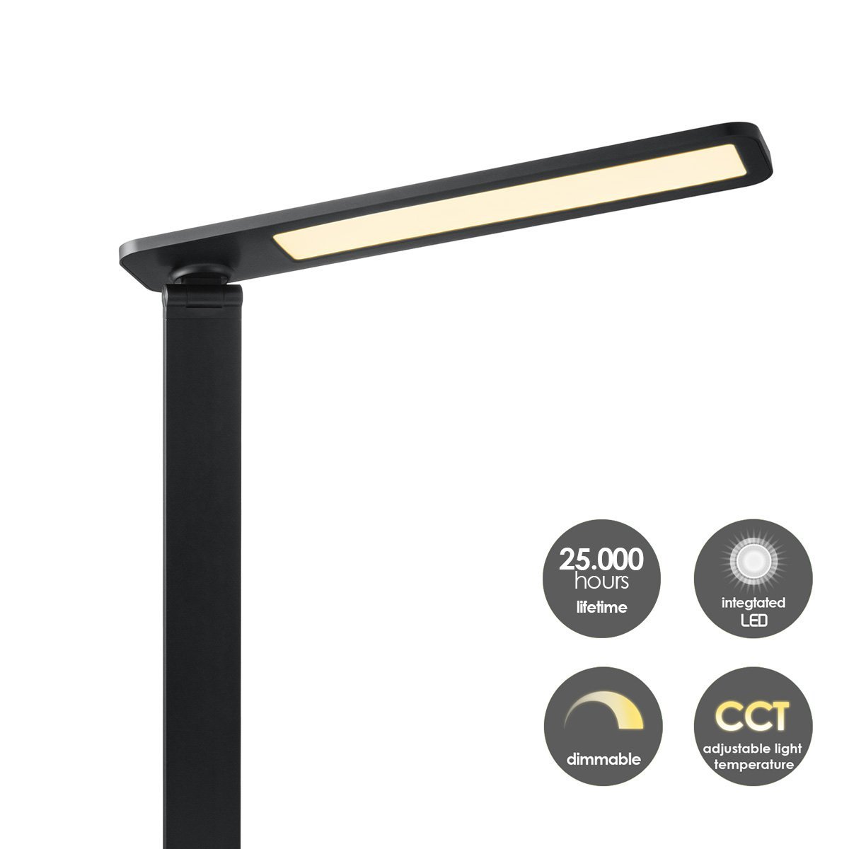 Home Sweet Home - Talia LED Desk Lamp 6W Black - Adjustable