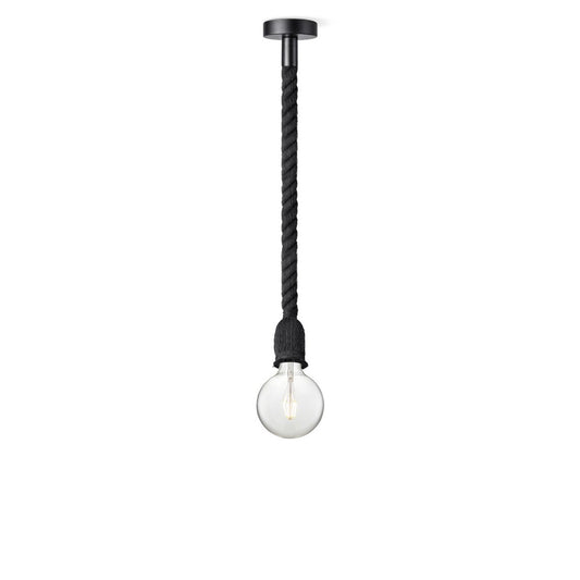 Home Sweet Home hanging lamp black Leonardo - G180 - dimmable E27 clear