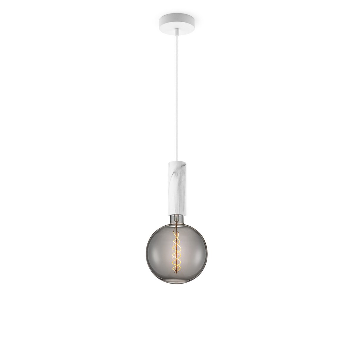 Home Sweet Home hanging lamp Marble Saga - G180 - dimmable E27 smoke