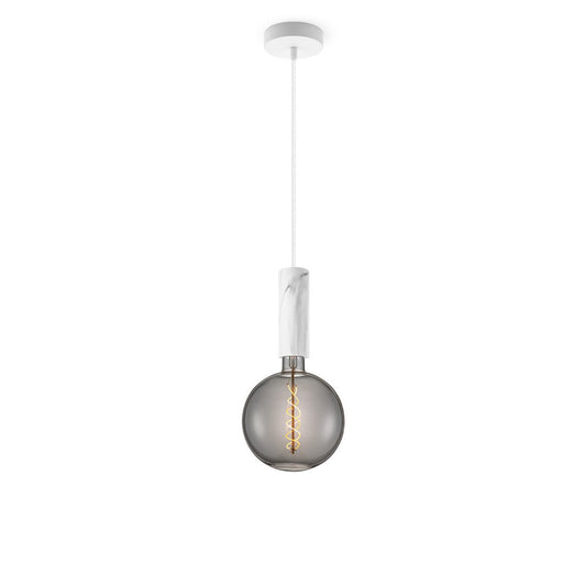 Home Sweet Home hanging lamp Marble Saga - G180 - dimmable E27 smoke