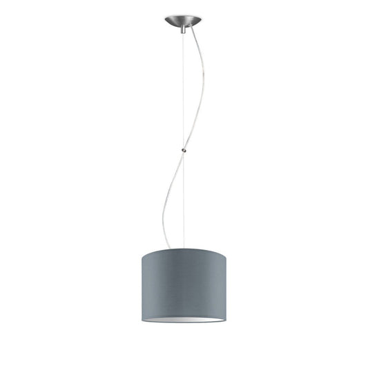 Home Sweet Home hanging lamp Deluxe with lampshade, E27, gray, 25cm