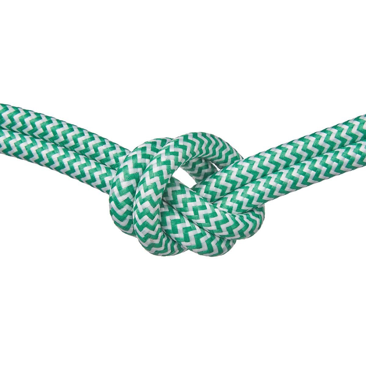 Home Sweet Home Iron cord, green-white, order per meter.