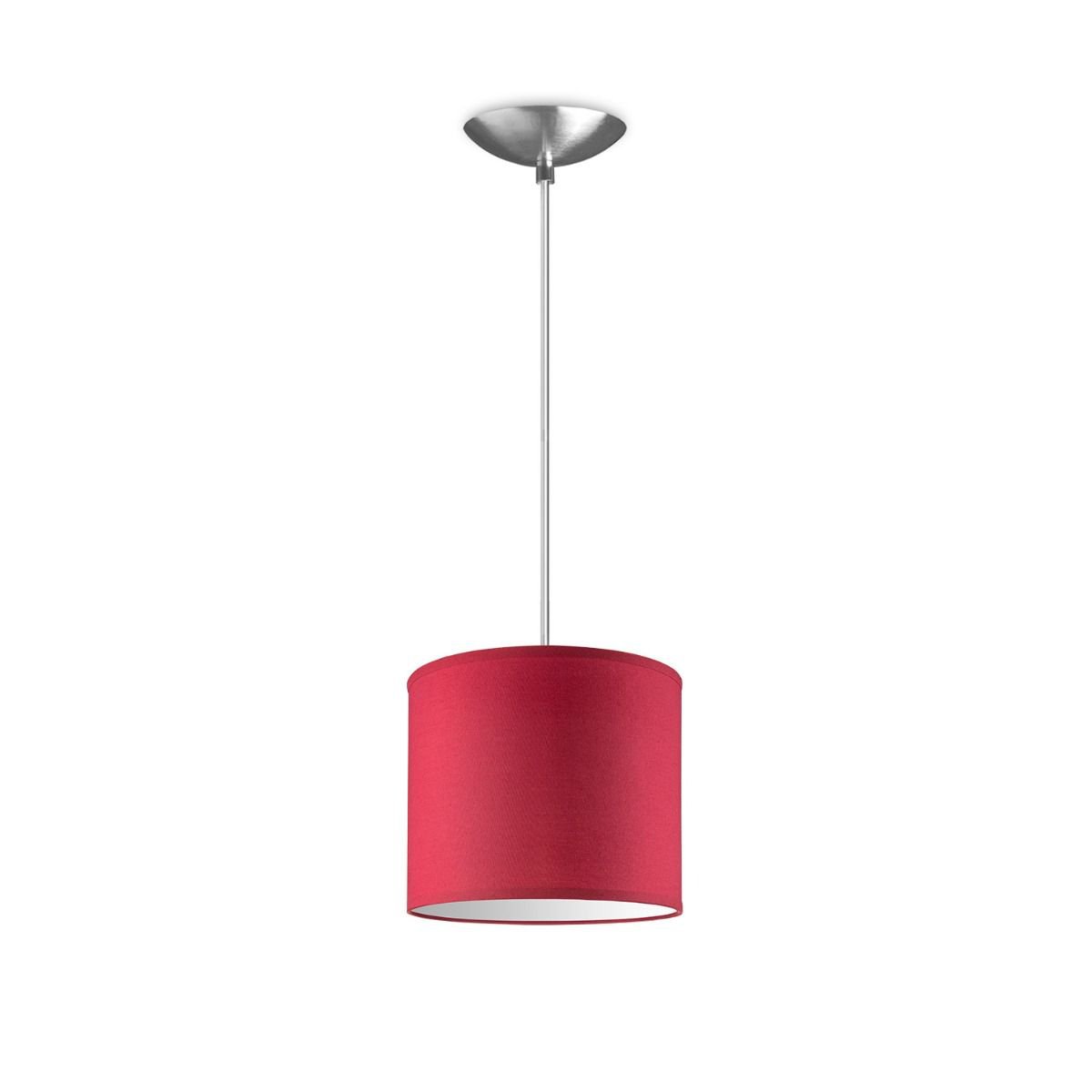 Home Sweet Home hanging lamp Bling with lampshade, E27, red, 20cm