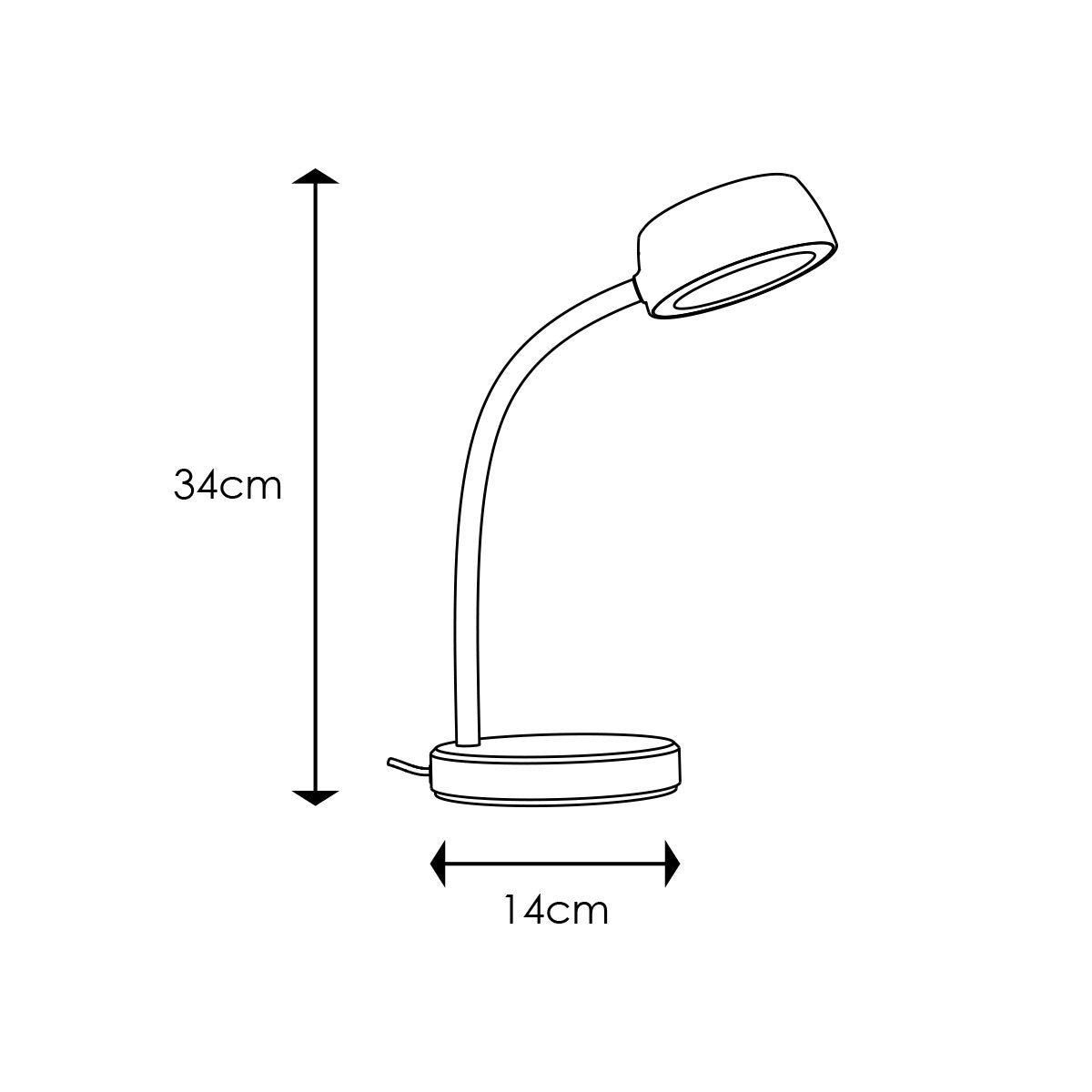 Home Sweet Home - College Led Bureaulamp 5W Roze - Verstelbare