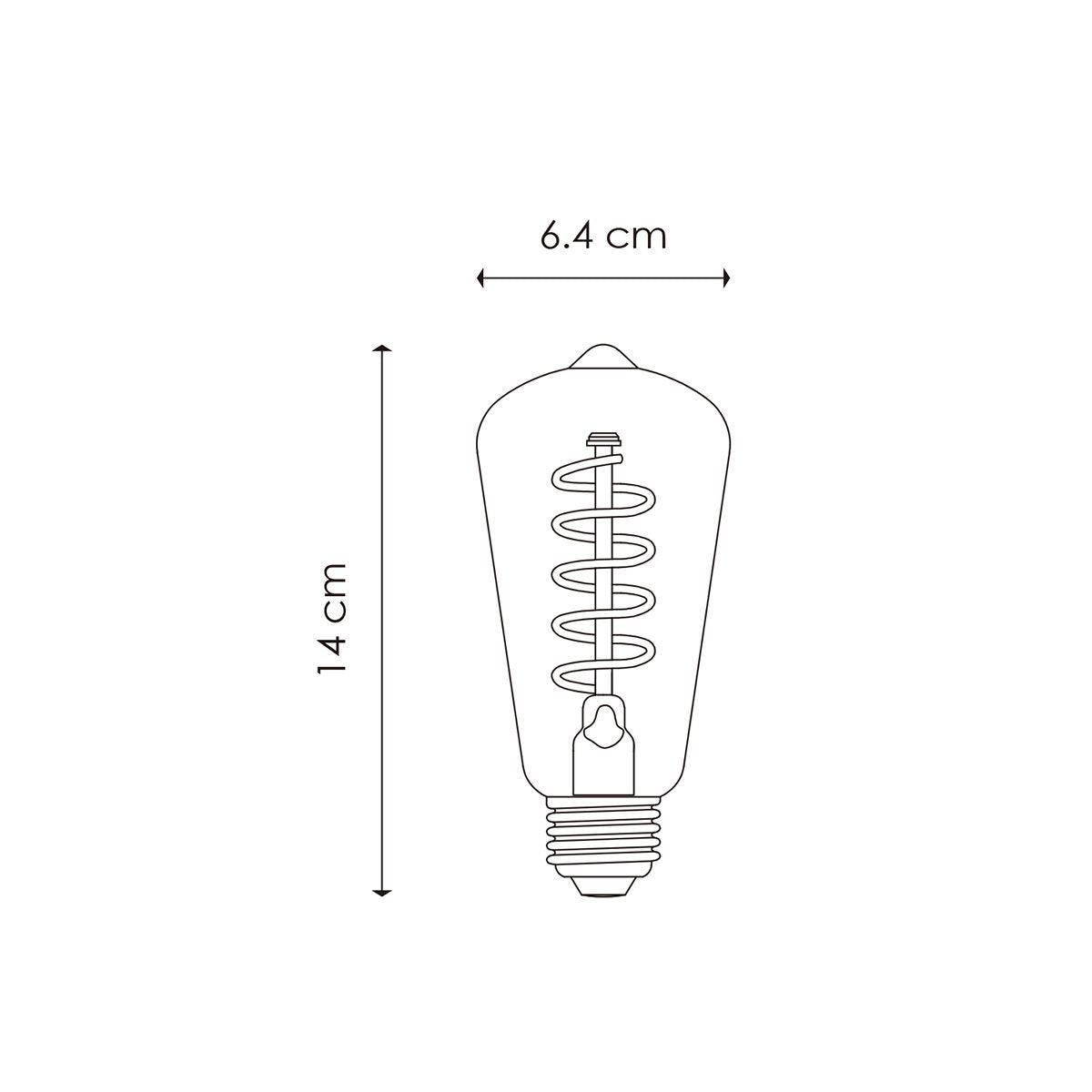 Home Sweet Home dimmable LED Drop Spiral E27 4W 280Lm 2700K Clear