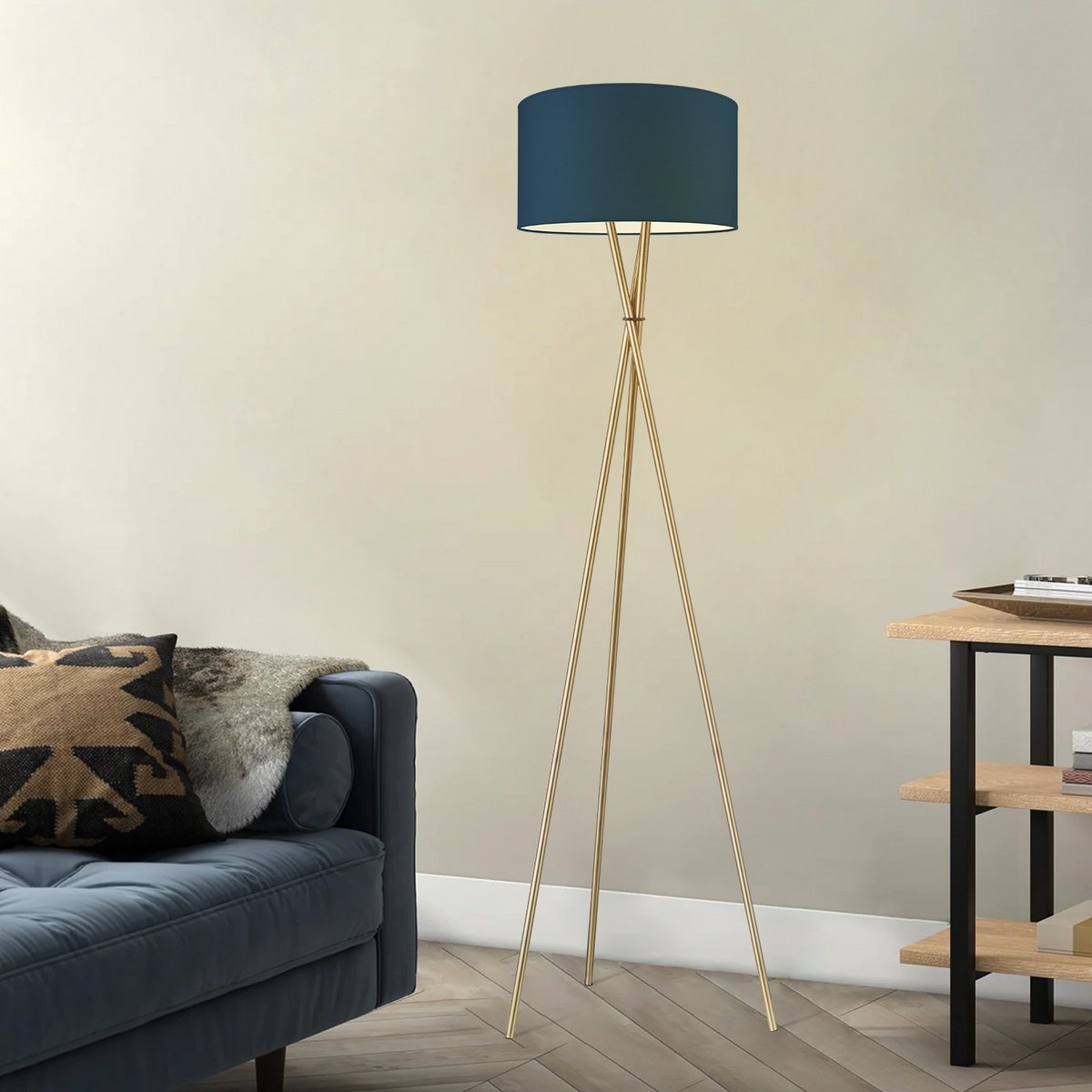 Home Sweet Home floor lamp Bling-Legs Bronze-Dark Blue-40cm