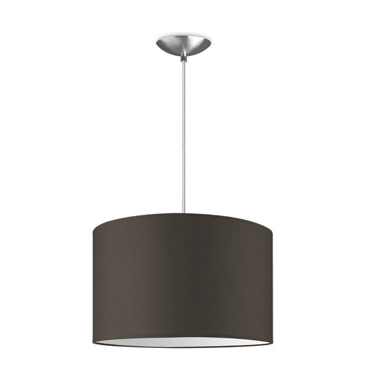 Home Sweet Home hanging lamp Bling with lampshade, E27, taupe, 35cm