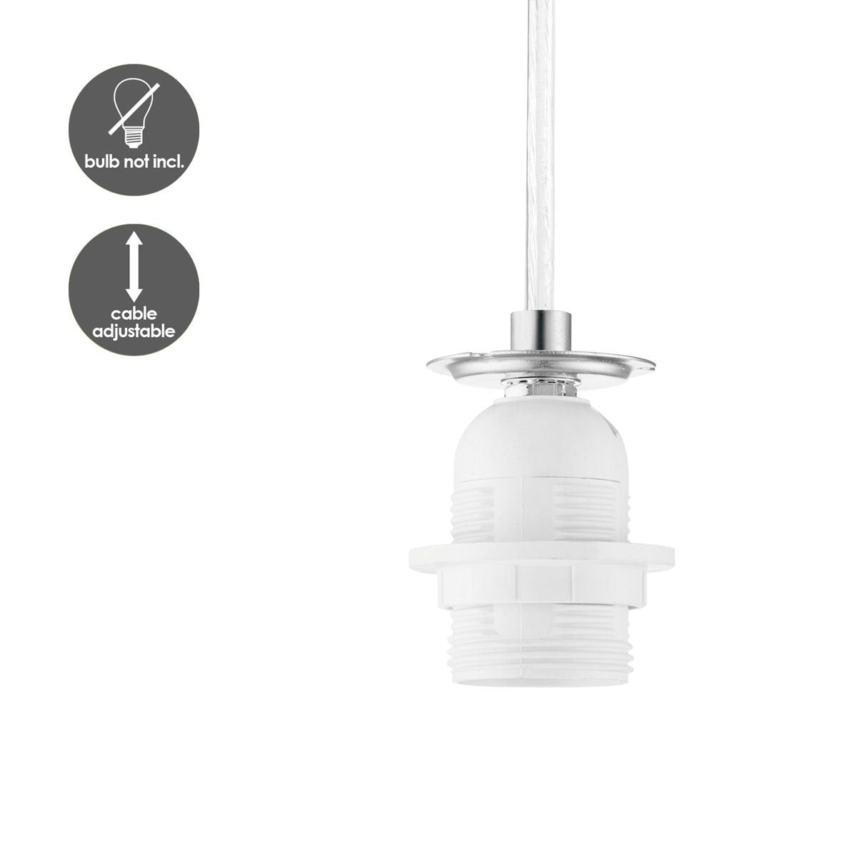 Home Sweet Home lighting pendant Combi 11/11/100cm-Brushed steel