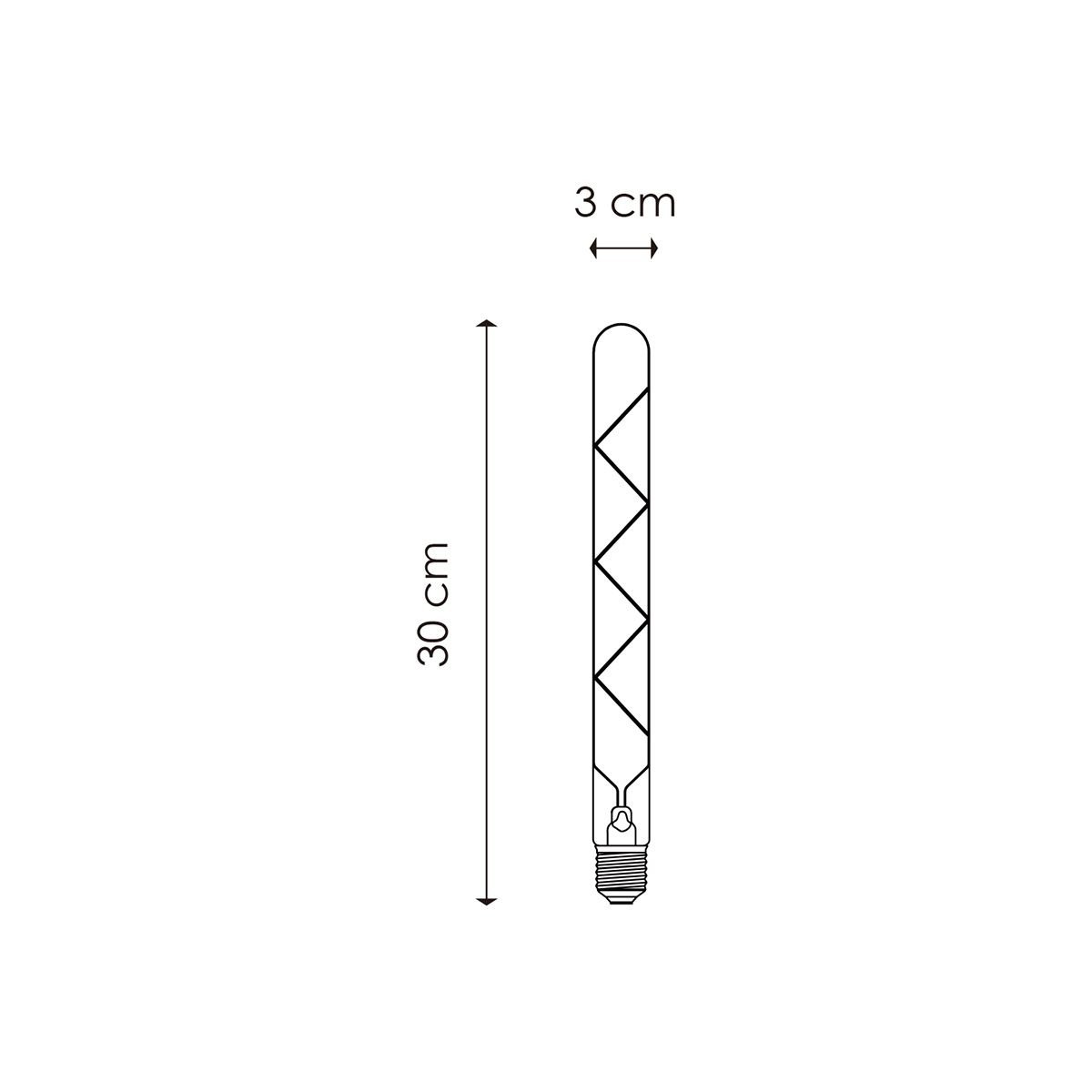 Home Sweet Home dimmable LED Tube Spiral E27 6W 550Lm 3000K Clear