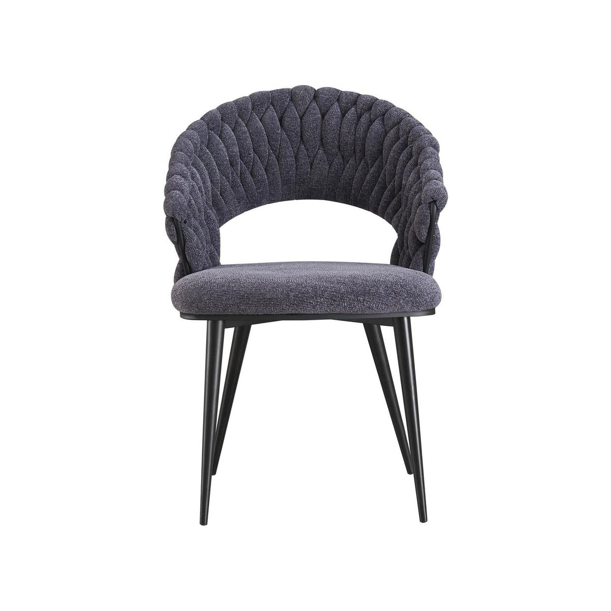 Dining room chair Wave Braided | Anthracite