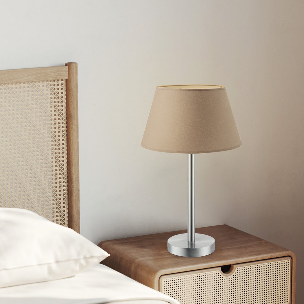 Home Sweet Home Table lamp Largo - E27 Taupe Table lamp dimensions 30cm