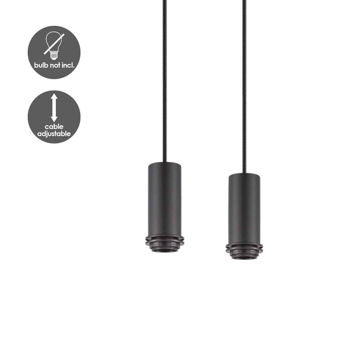 Home Sweet Home lighting pendant Pendel Xxl 98/25/137.5cm - Black