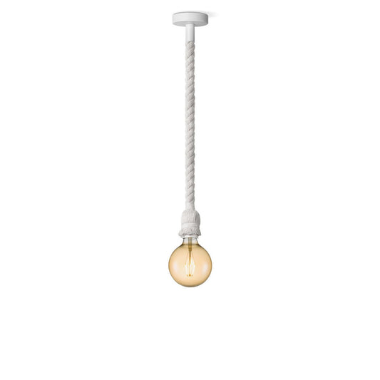 Home Sweet Home hanging lamp white Leonardo - G180 - dimmable E27 amber