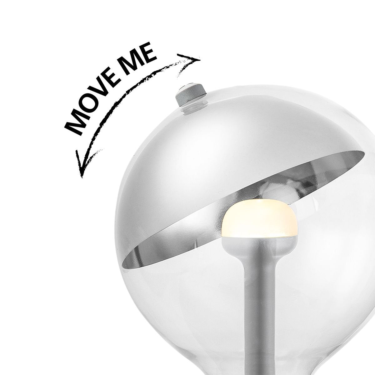 Home Sweet Home dimmable LED lamp Sphere silver G120 E27 5W 400Lm