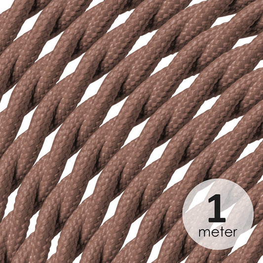 Home Sweet Home Twisted iron cord, brown, order per meter.