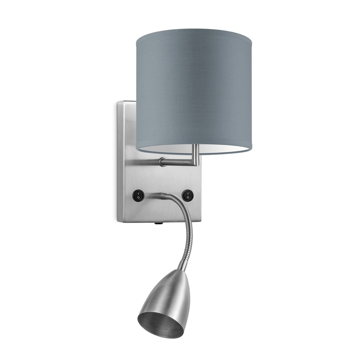 Home Sweet Home Wall Lamp - Read, LED Reading Lamp, E27, gray 16cm