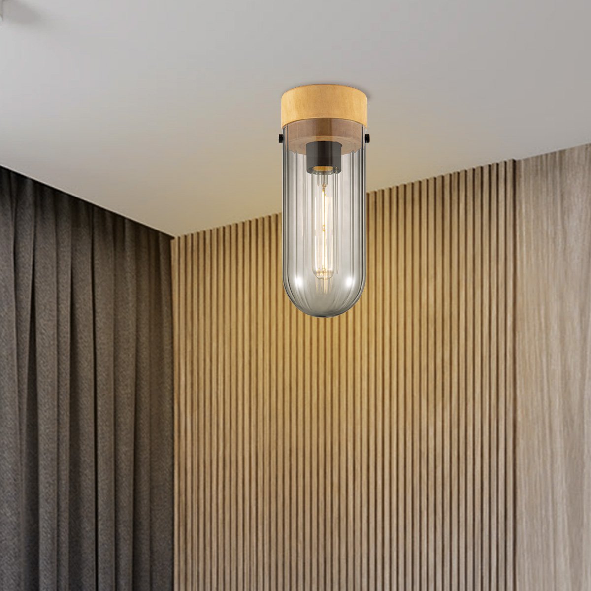 Home Sweet Home Modern LED Ceiling Lamp Capri - Smoke