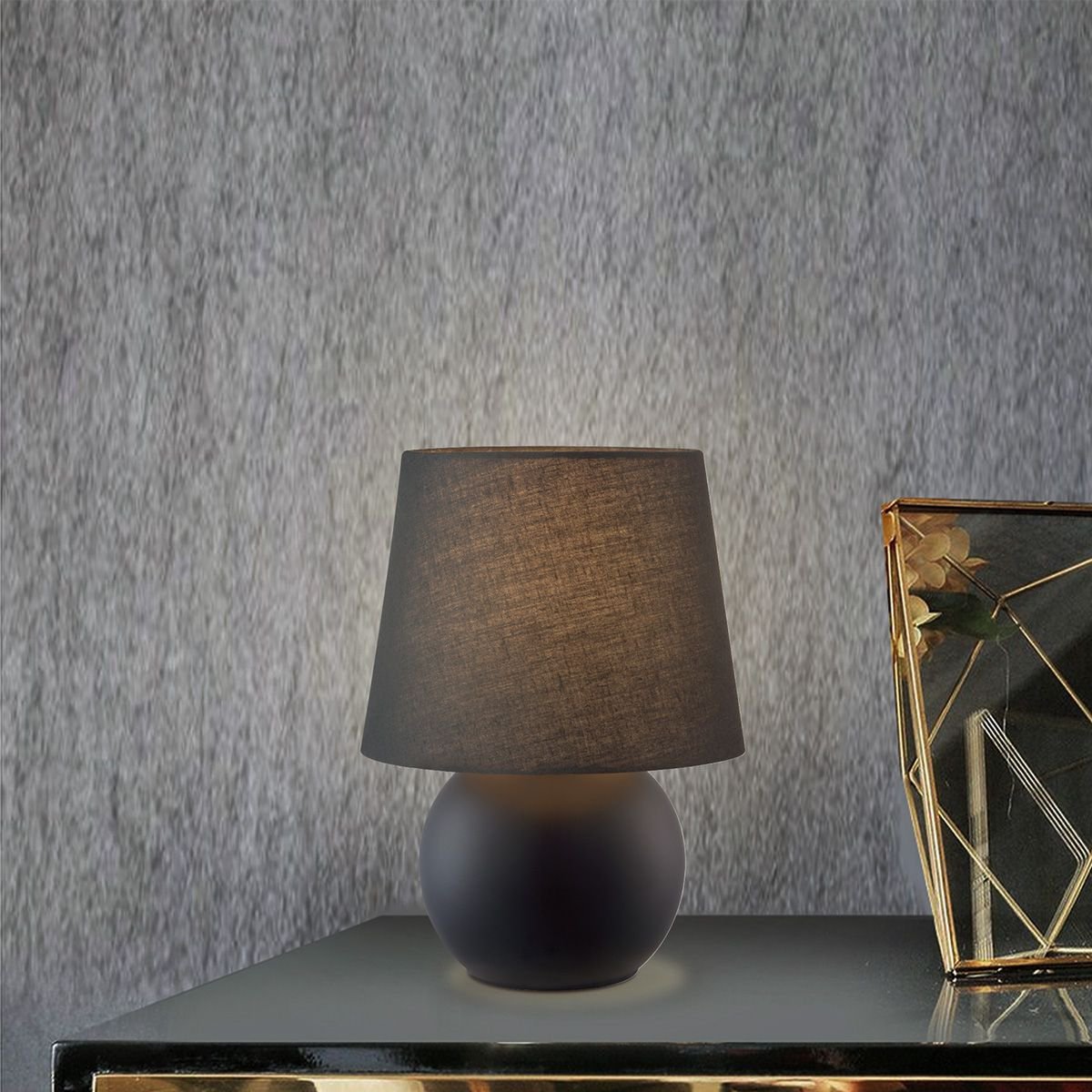 Home Sweet Home Modern Table Lamp Isla black - 16/16/23cm - Bedside lamp