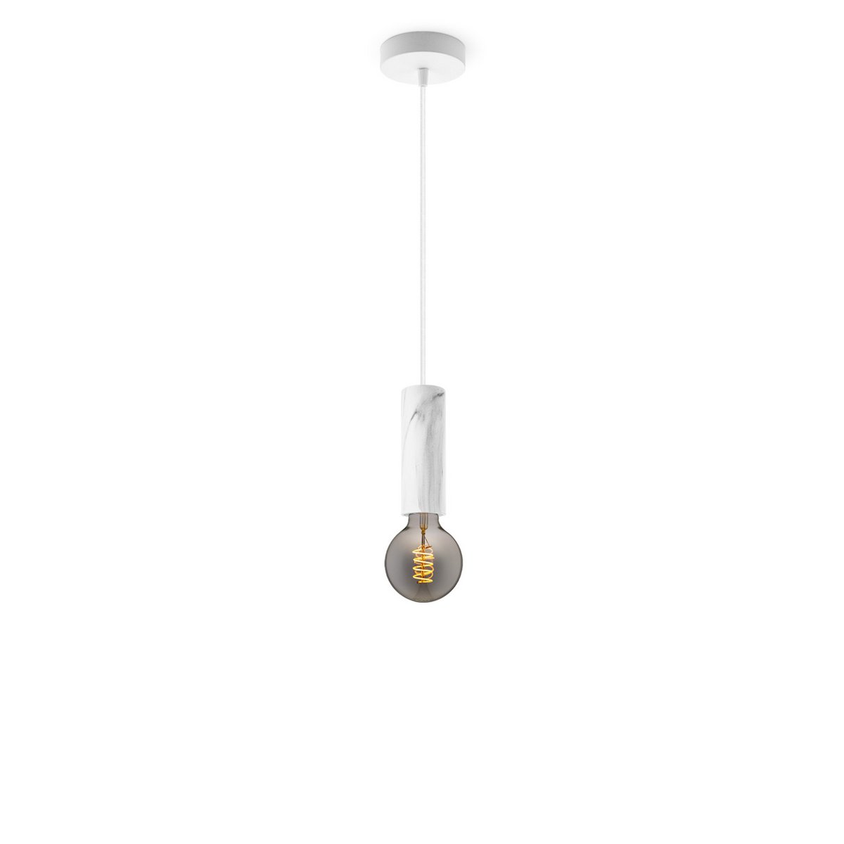 Home Sweet Home hanging lamp Marble Saga - G125 - dimmable E27 smoke