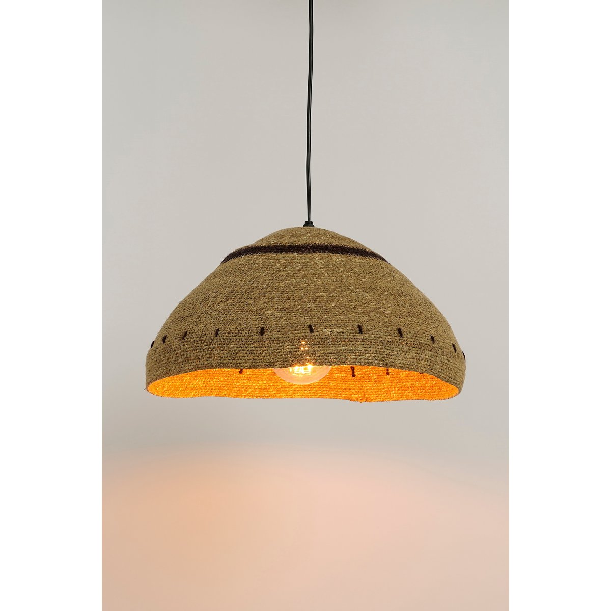 Joulz Hanging lamp - H22 x Ø41 cm - Jute - Light brown