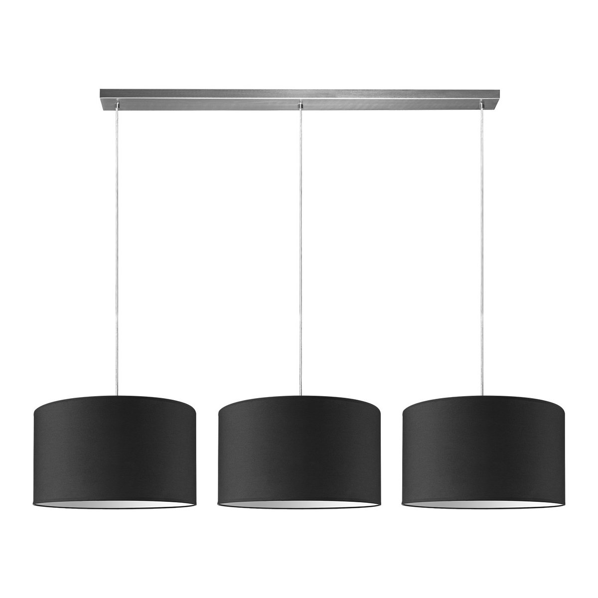 Home Sweet Home hanging lamp Beam 3L, E27, black Lampshade, 40cm