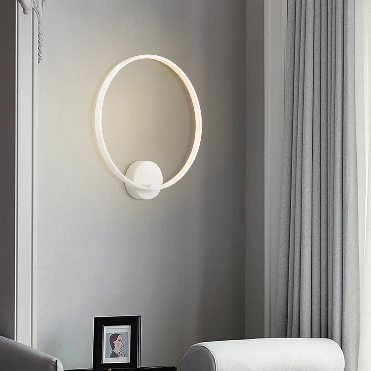 Home Sweet Home Design Led Wandlamp Led Eclips | 35/10/37,5cm | Wit