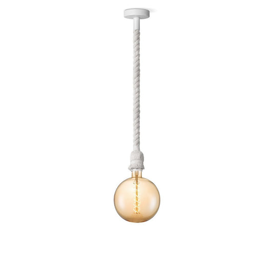 Home Sweet Home hanging lamp white Leonardo - - dimmable E27 amber