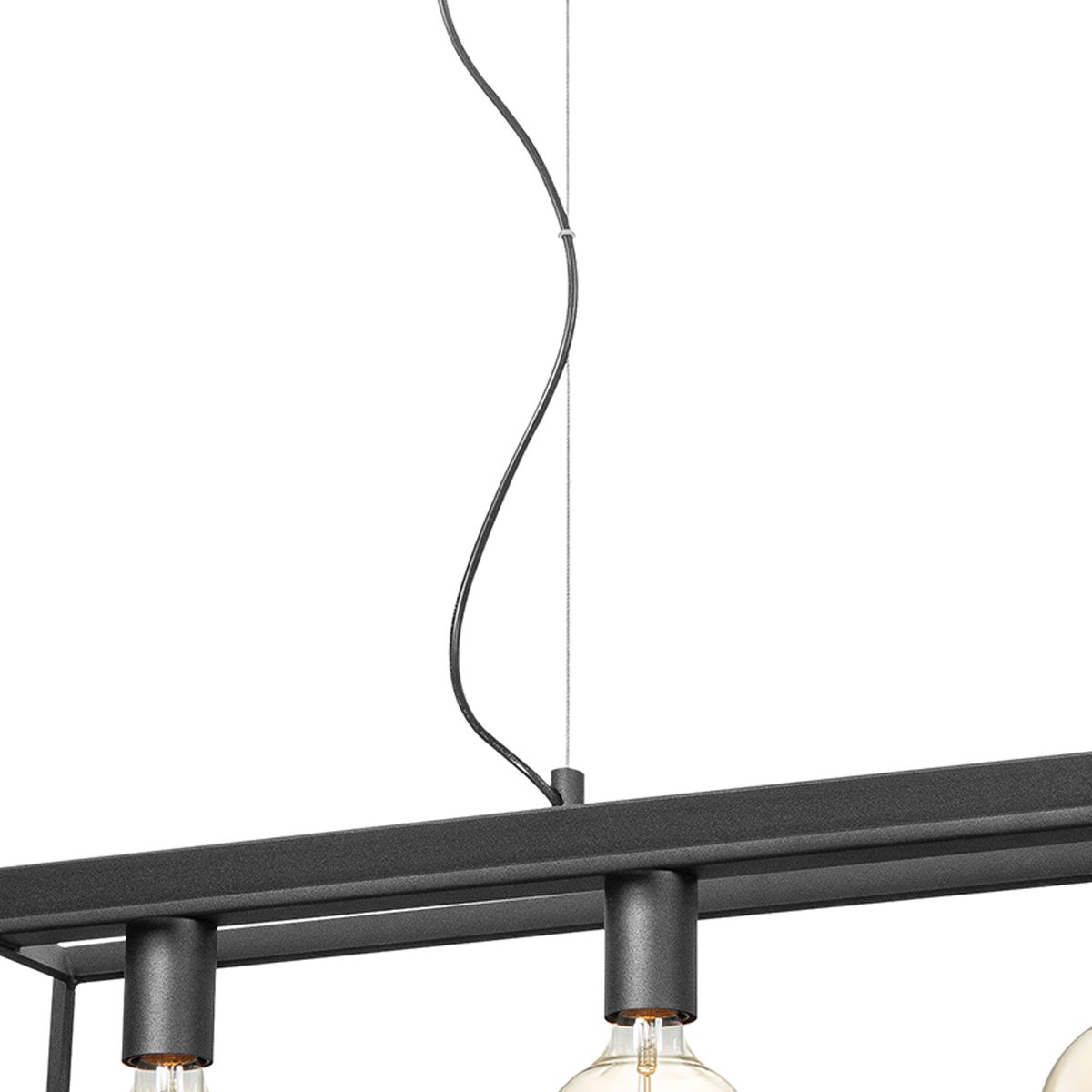 Home Sweet Home Hanging lamp Dito 4 lights - Black - 100x20x124cm