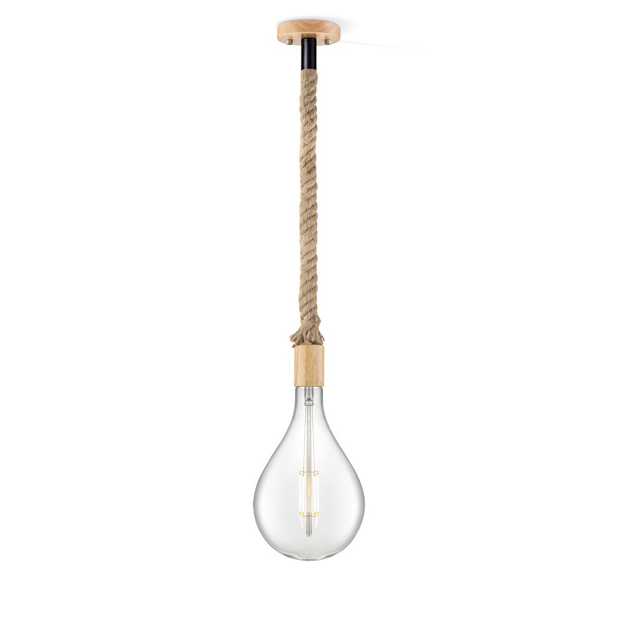 Home Sweet Home hanging lamp Leonardo Pear - G160 - dimmable E27 clear