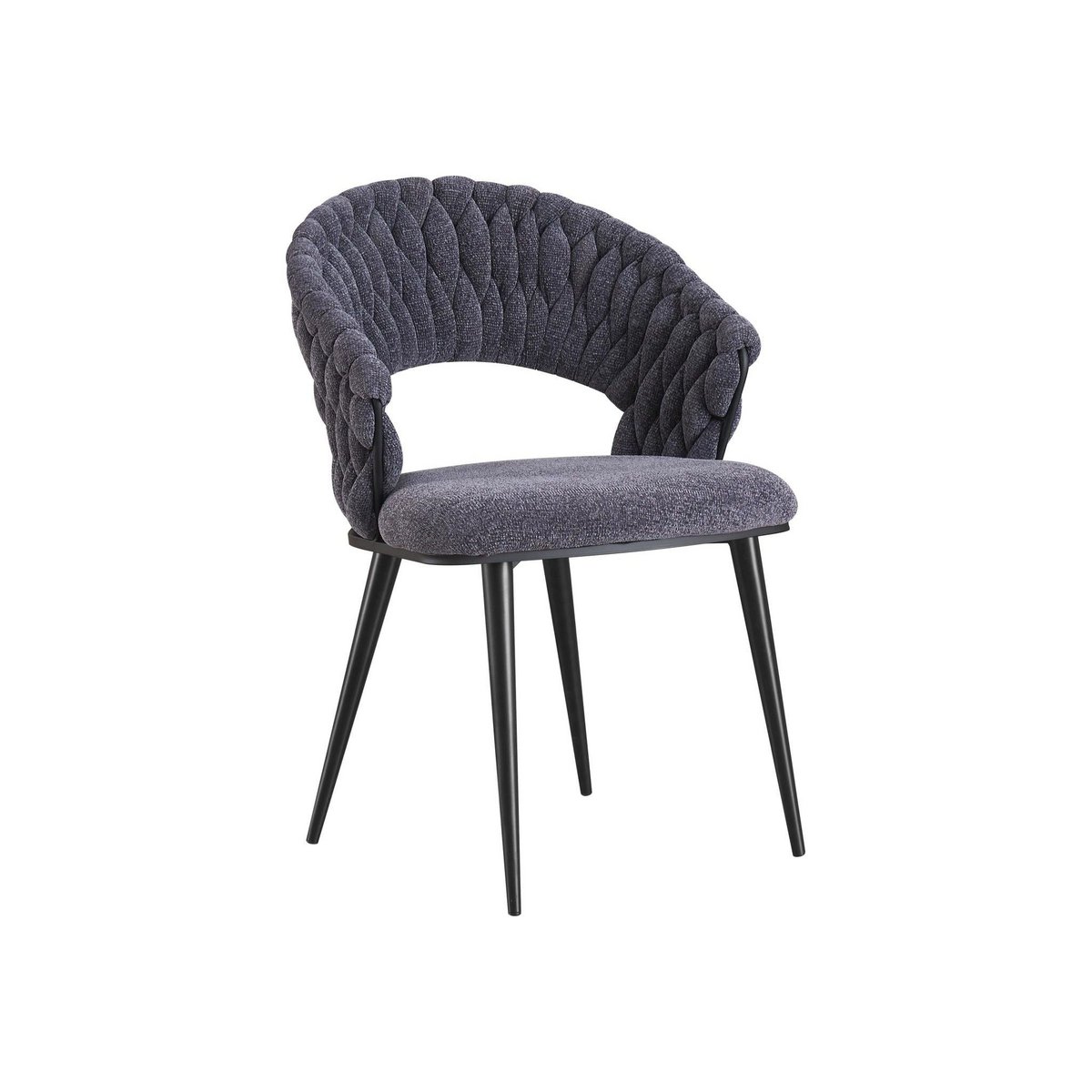 Dining room chair Wave Braided | Anthracite