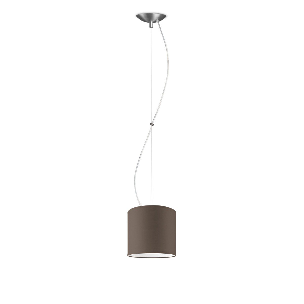 Home Sweet Home hanging lamp Deluxe with lampshade, E27, taupe, 16cm