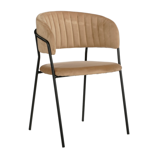 Moony Dining room chair - Velvet - Beige