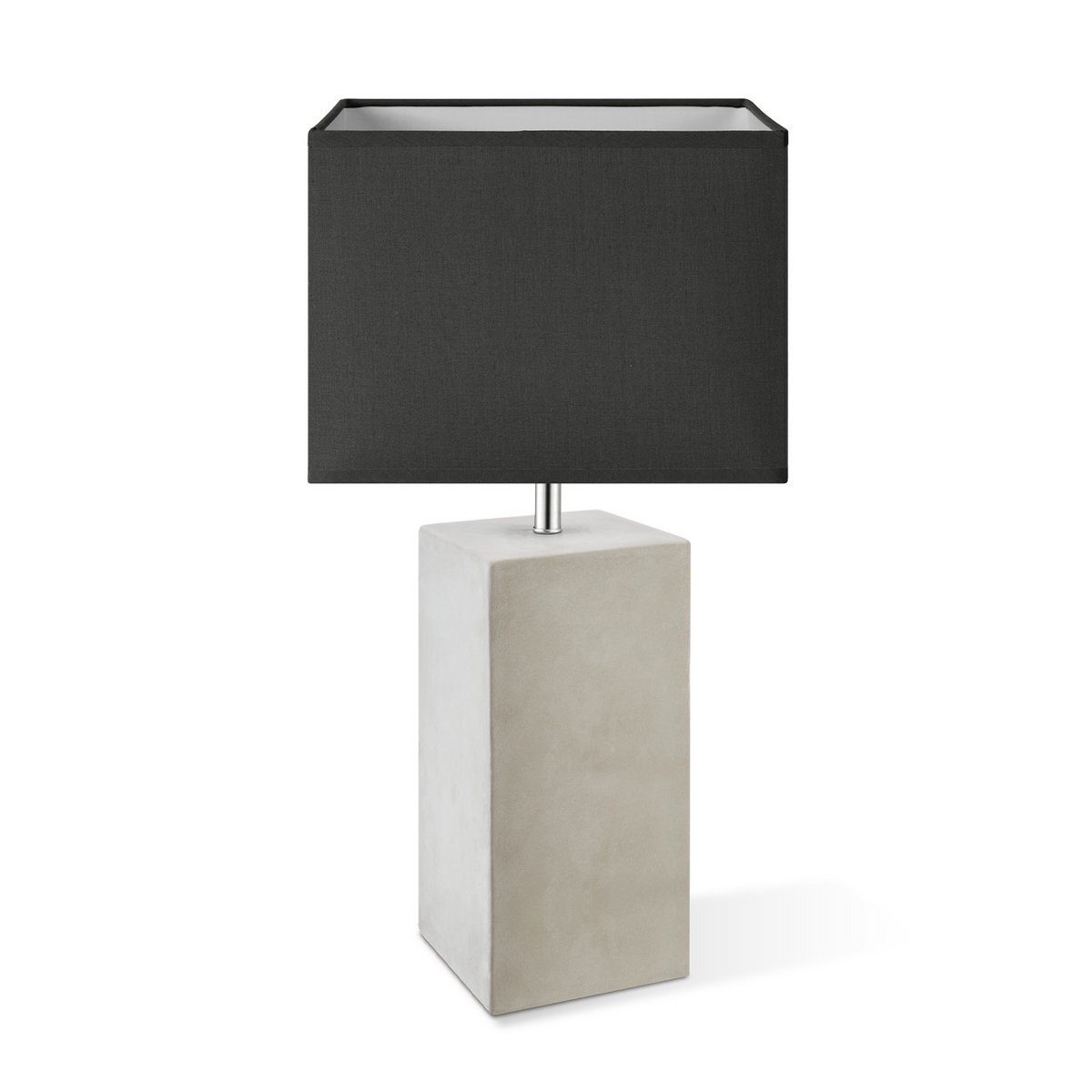 Home Sweet Home Table Lamp Block - Pillar Concrete Base - anthracite